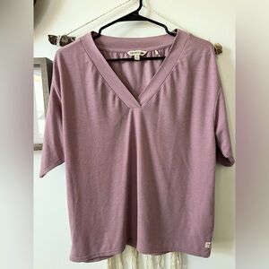Toad & Co Lavender Lilac T-Shirt Size Large